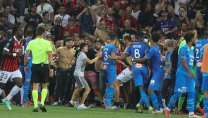 尼斯马赛“大乱斗”宣判：一方被扣分一方有人被禁赛