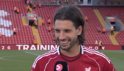 竞彩-索博谈任意球破门：之前都是阿诺德在踢，现在我终于有机会了